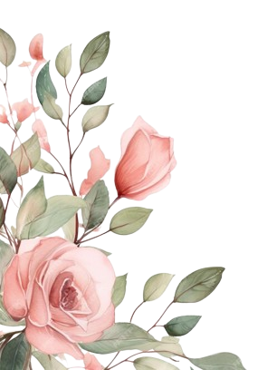 flor rosa gold esquina izq